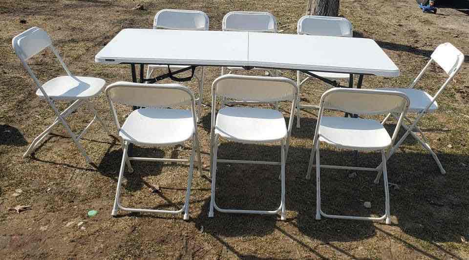 Lifetime 6Ft Tables - White – For rent in Avon, Indiana – Eclipse Party Rental | RNTR.com – Image 2 of 8