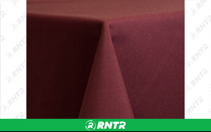 Generic 108 Round Tablecloth - Burgundy – For rent in Hiram, Georgia – Unlimited Party Rental | RNTR.com – Image 1 of 1