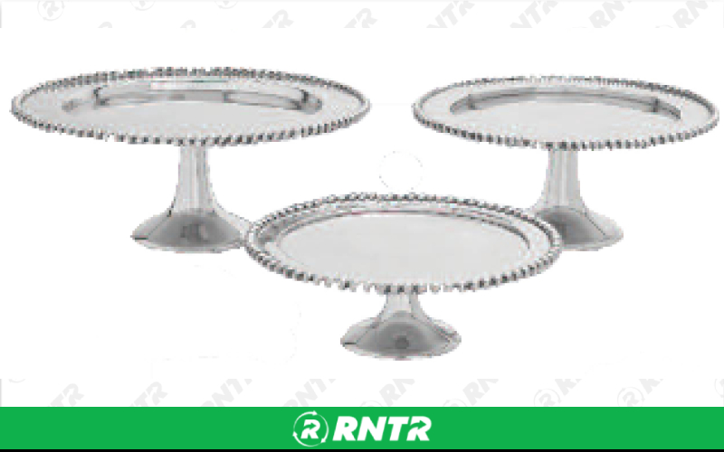 Generic 12 Aluminum Cake Stand - Round – For rent in Hiram, Georgia – Unlimited Party Rental | RNTR.com – Image 1 of 1