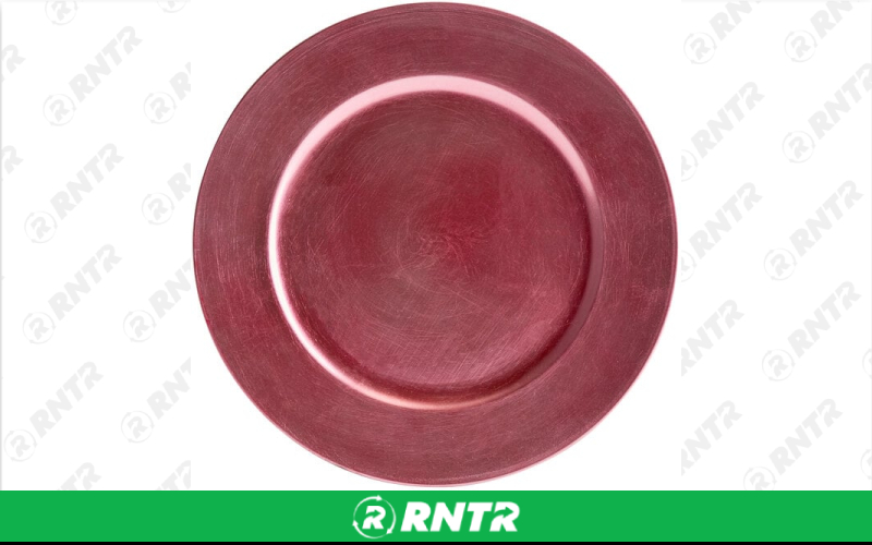 Generic 12 Pink Hobnail Charger - Acrylic – For rent in Hiram, Georgia – Unlimited Party Rental | RNTR.com – Image 1 of 1