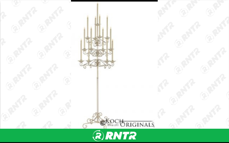 Generic 13 Light Tree Candelabra - Bronze Leather (Pair) – For rent in Hiram, Georgia – Unlimited Party Rental | RNTR.com – Image 1