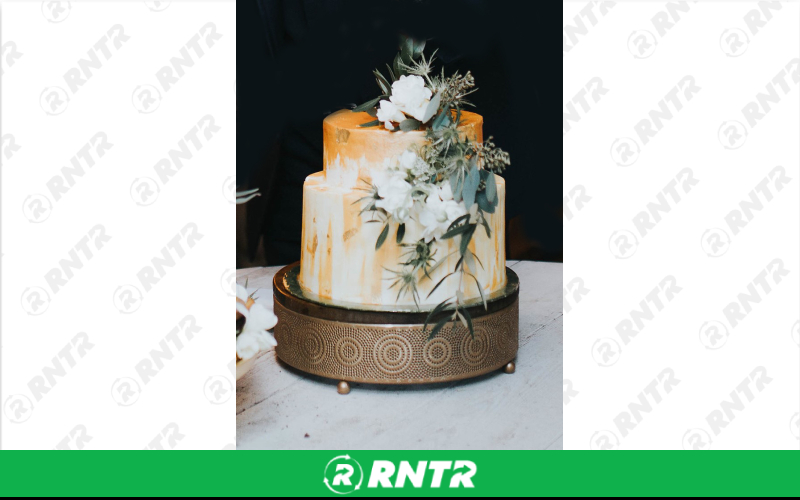 Generic 19 Gold Mango Top Plateau - Round – For rent in Hiram, Georgia – Unlimited Party Rental | RNTR.com – Image 1 of 1