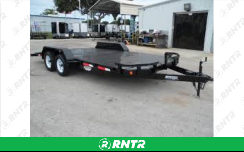 Generic 2-AXLE STEEL CAR TRAILER W/RAMPS – For rent in johnson-city, tennessee – East Tennessee Rent-Alls | RNTR.com – Image 1