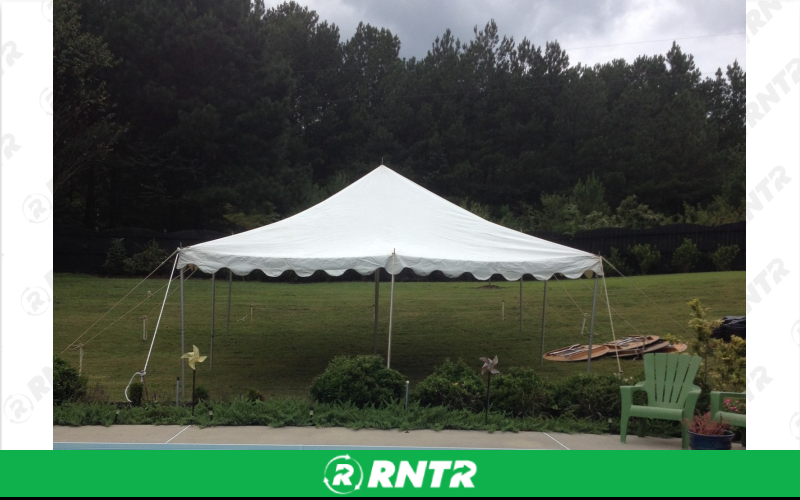 Generic 20' x 20' Pole Canopy – For rent in Hiram, Georgia – Unlimited Party Rental | RNTR.com – Image 1 of 1