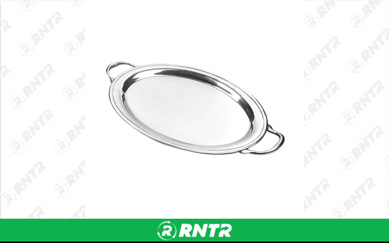 Generic 20 x 30 Oval Silver Tray – For rent in Hiram, Georgia – Unlimited Party Rental | RNTR.com – Image 1 of 1