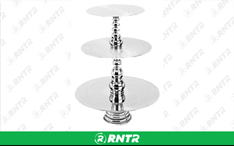 Generic 3 Tier Aluminum Cupcake Stand – For rent in Hiram, Georgia – Unlimited Party Rental | RNTR.com – Image 1 of 1