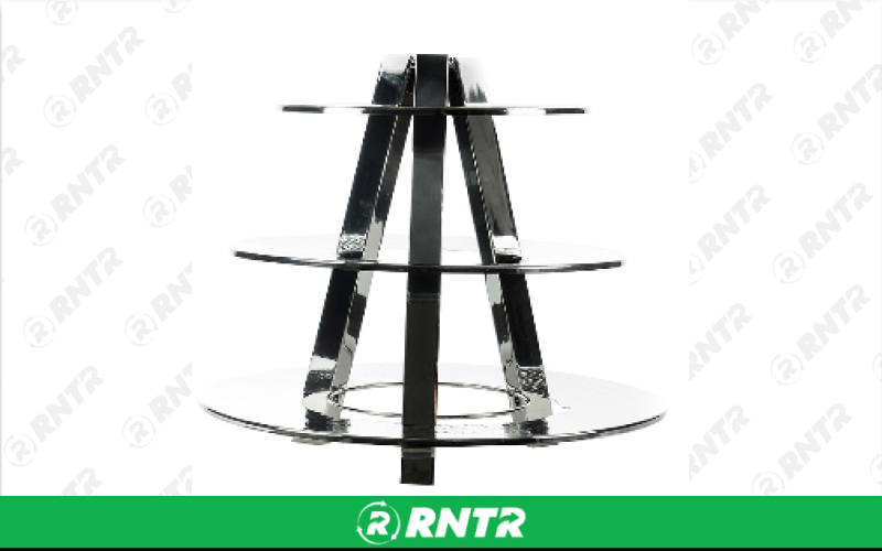 Generic 3 Tier Hammered Cupcake Stand – For rent in Hiram, Georgia – Unlimited Party Rental | RNTR.com – Image 1 of 1