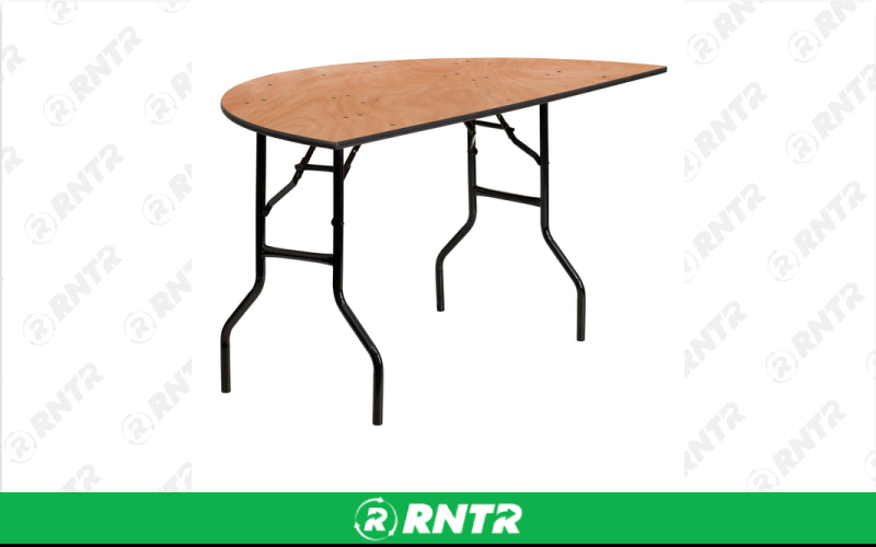 Generic 30 Half Round Table – For rent in Hiram, Georgia – Unlimited Party Rental | RNTR.com – Image 1 of 1