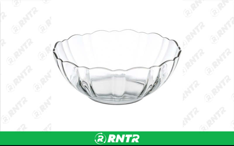 Generic 38 oz Glass Bowl with Scalloped Edge - Clear – For rent in Hiram, Georgia – Unlimited Party Rental | RNTR.com – Image 1 of 1