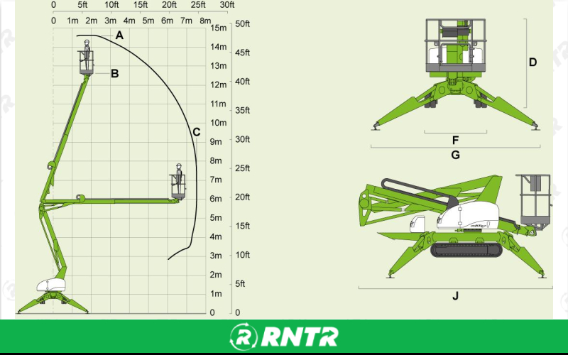 Generic 42' TRACK SELF PROPELLED BUCKET LIFT – For rent in Johnson City, Tennessee – East Tennessee Rent-Alls | RNTR.com – Image 3 of 3