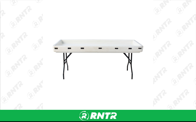 Generic 6' Fill N Chill Table – For rent in Hiram, Georgia – Unlimited Party Rental | RNTR.com – Image 1 of 1