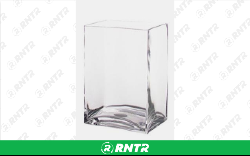 Generic 6 x 4 Rectangular Glass Vase – For rent in Hiram, Georgia – Unlimited Party Rental | RNTR.com – Image 1 of 1