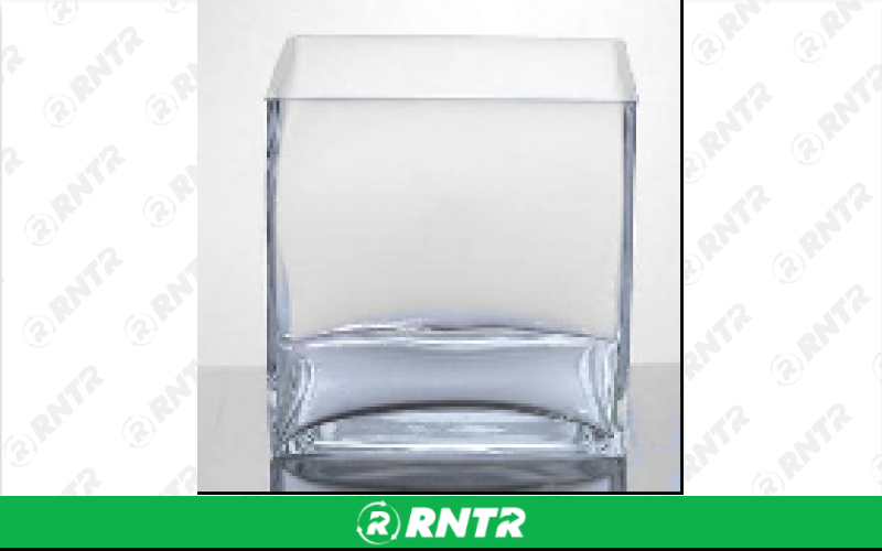 Generic 6 x 6 Square Glass Vase – For rent in Hiram, Georgia – Unlimited Party Rental | RNTR.com – Image 1 of 1