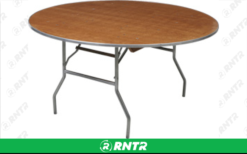 Generic 60 Round Table - Seats 8-10 – For rent in Hiram, Georgia – Unlimited Party Rental | RNTR.com – Image 1 of 1