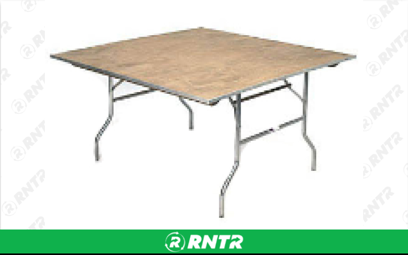 Generic 60 x 60 Square Table - Seats 10-12 – For rent in Hiram, Georgia – Unlimited Party Rental | RNTR.com – Image 1 of 1