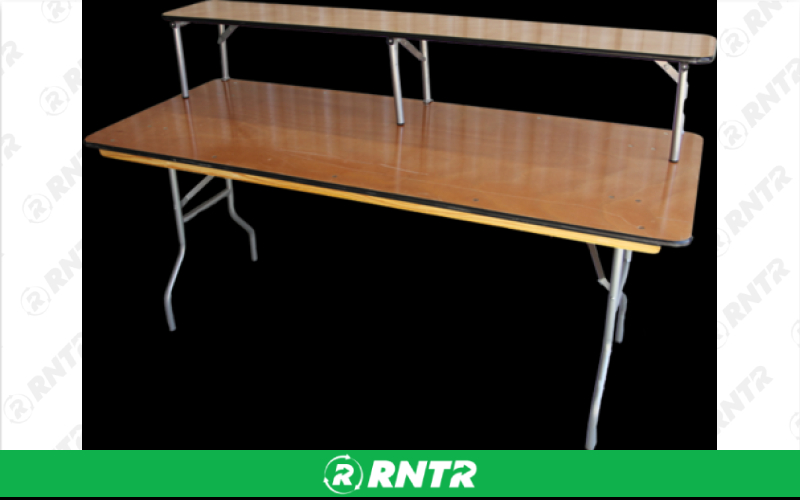 Generic 8' Bar Top - For Use as Riser on Table – For rent in Hiram, Georgia – Unlimited Party Rental | RNTR.com – Image 1 of 1