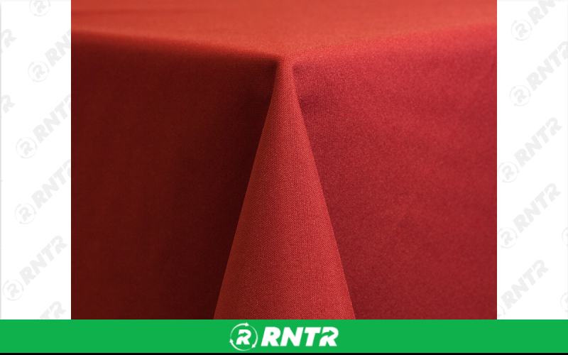Generic 81 x 81 Square Tablecloth - Pimento – For rent in Hiram, Georgia – Unlimited Party Rental | RNTR.com – Image 1