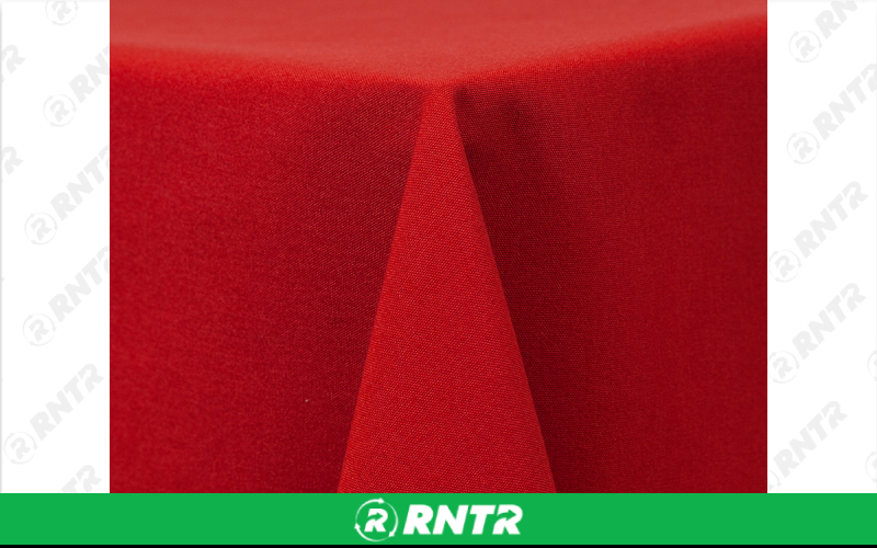 Generic 81 x 81 Square Tablecloth - Red – For rent in Hiram, Georgia – Unlimited Party Rental | RNTR.com – Image 1