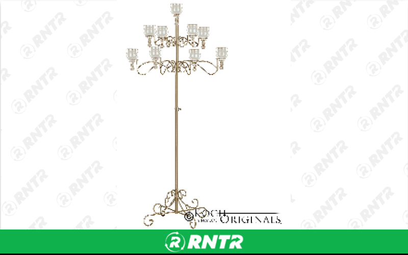 Generic 9 Light Teardrop Tree - Brass (Pair) – For rent in Hiram, Georgia – Unlimited Party Rental | RNTR.com – Image 1 of 1