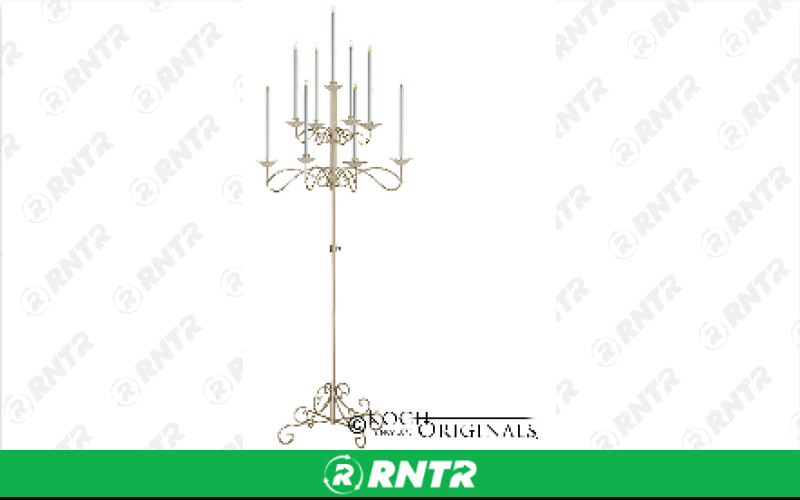 Generic 9 Light Tree Candelabra - Nickel (Pair) – For rent in Hiram, Georgia – Unlimited Party Rental | RNTR.com – Image 1 of 1