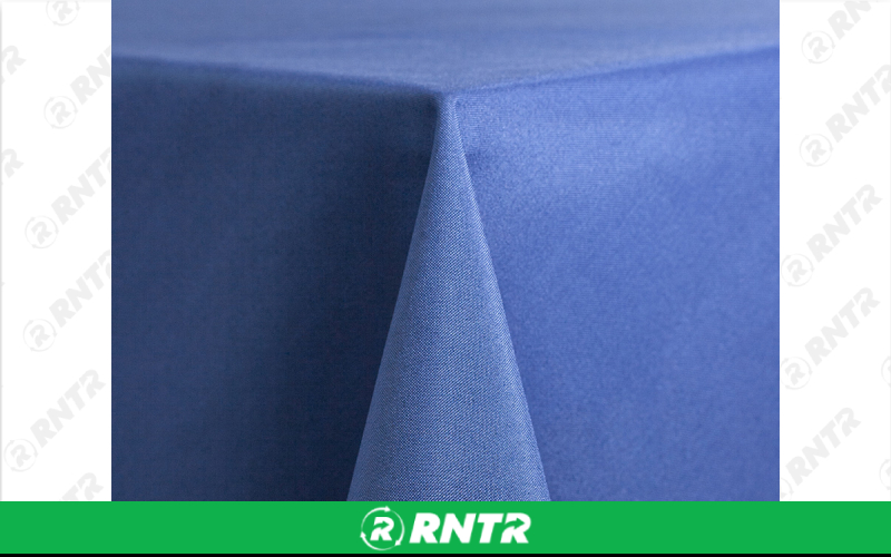 Generic 90 x 132 Cloth - To the Floor on 6' Table - Periwinkle – For rent in Hiram, Georgia – Unlimited Party Rental | RNTR.com – Image 1 of 1
