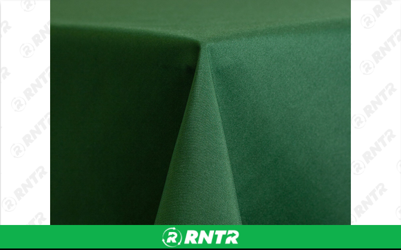 Generic 96 Round Tablecloth - Hunter Green – For rent in Hiram, Georgia – Unlimited Party Rental | RNTR.com – Image 1