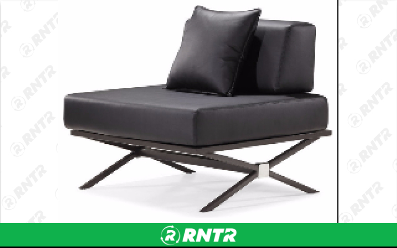 Generic Armless Chair - Black Leather – For rent in Hiram, Georgia – Unlimited Party Rental | RNTR.com – Image 1 of 1
