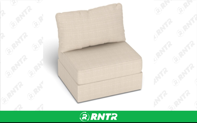 Generic Back Cushion - To be Used with Base and Side - Beige – For rent in Hiram, Georgia – Unlimited Party Rental | RNTR.com – Image 1