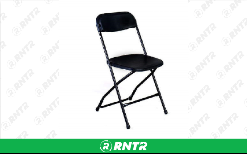 Generic Black Folding Chair – For rent in Hiram, Georgia – Unlimited Party Rental | RNTR.com – Image 1 of 1