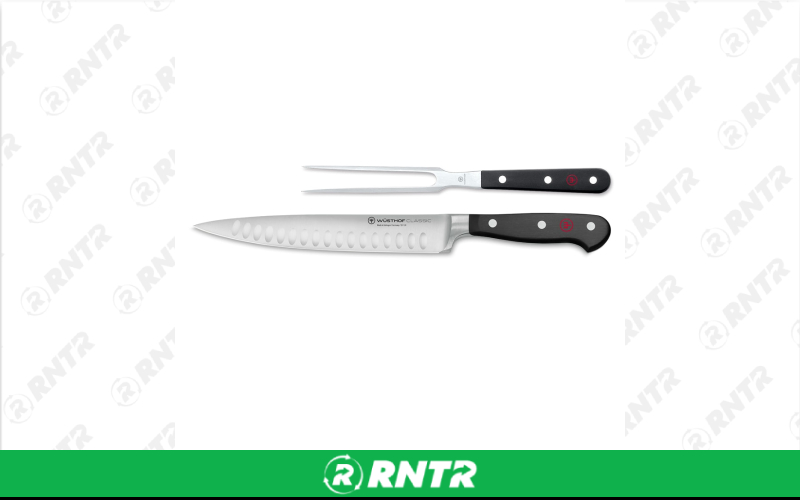Generic Black Handle Carving Set - Knife and Fork – For rent in Hiram, Georgia – Unlimited Party Rental | RNTR.com – Image 1 of 1