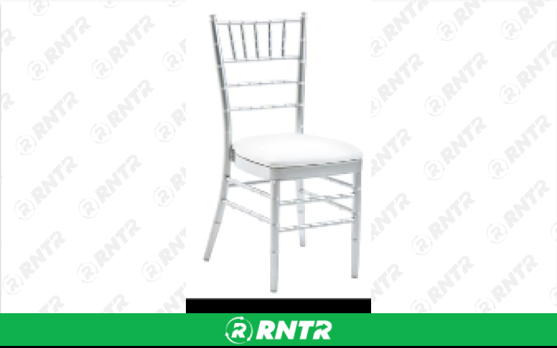 Generic Chiavari Chair - Silver – For rent in Hiram, Georgia – Unlimited Party Rental | RNTR.com – Image 1 of 1