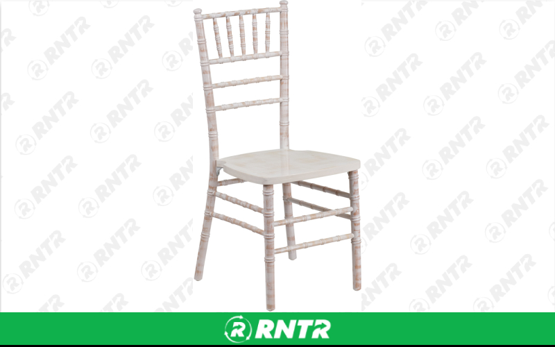 Generic Chiavari Chair - Whitewashed – For rent in Hiram, Georgia – Unlimited Party Rental | RNTR.com – Image 1 of 1