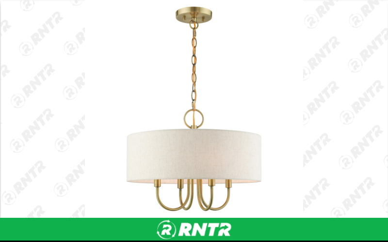 Generic Drum Chandelier - Ivory Shade – For rent in Hiram, Georgia – Unlimited Party Rental | RNTR.com – Image 1 of 1