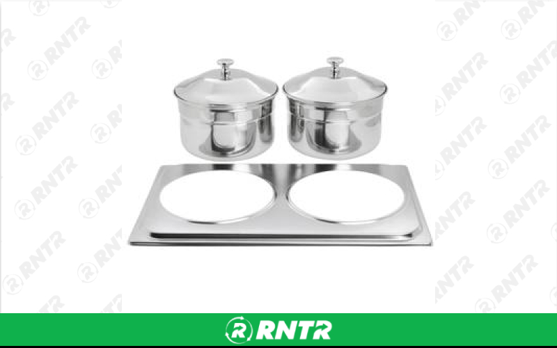 Generic Dual Soup Tureen Insert (USE WITH CHAFER) – For rent in Hiram, Georgia – Unlimited Party Rental | RNTR.com – Image 1 of 1