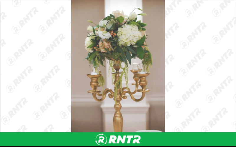 Generic Floral Bowl Attachment for Hierarchy Table Candelabra – For rent in Hiram, Georgia – Unlimited Party Rental | RNTR.com – Image 1 of 1