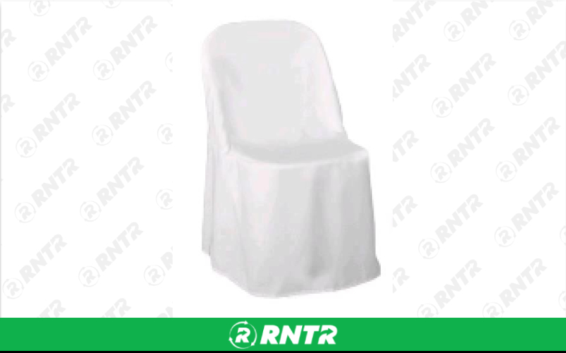 Generic Folding Chair Cover - Chocolate – For rent in Hiram, Georgia – Unlimited Party Rental | RNTR.com – Image 1 of 1