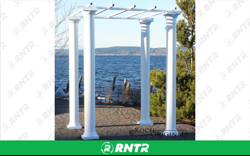 Generic Grecian Column Gazebo Top - Bronze Leather – For rent in Hiram, Georgia – Unlimited Party Rental | RNTR.com – Image 1 of 1