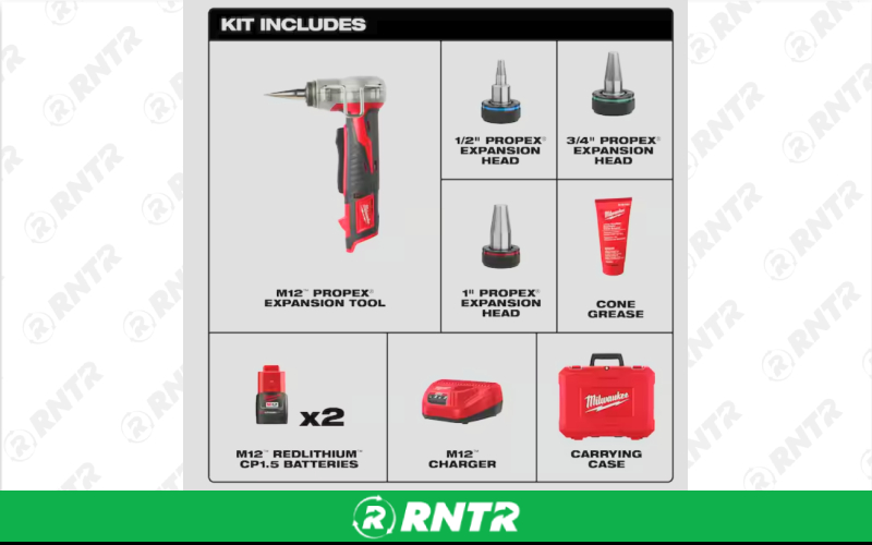 Milwaukee M12 Cordless ProPEX Expansion Tool Kit 2474-22 – For rent in Houston, Texas – Richard Kurtz Jr | RNTR.com – Image 4 of 4