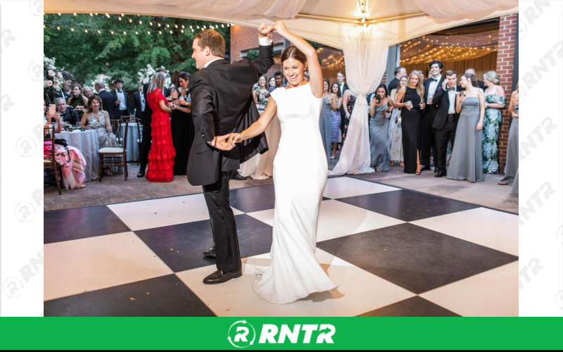 Generic Outside Dance Floor - 16' x 16' (56 People) - Black and White – For rent in Hiram, Georgia – Unlimited Party Rental | RNTR.com – Image 1 of 1