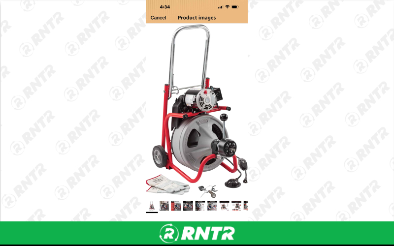 Ridgid Ridgid 27013 K-400AF 115Volt C45IW Drum Machine with C45 Integral Wound Cable with Autofeed – For rent in meridian, idaho – Smegs Stuff For Rent | RNTR.com – Image 1
