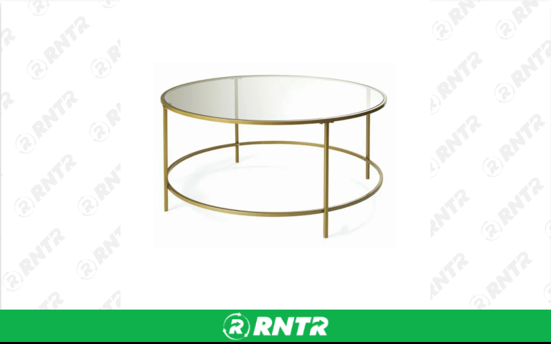 Generic Round Glass Coffee Table – For rent in Hiram, Georgia – Unlimited Party Rental | RNTR.com – Image 1 of 1