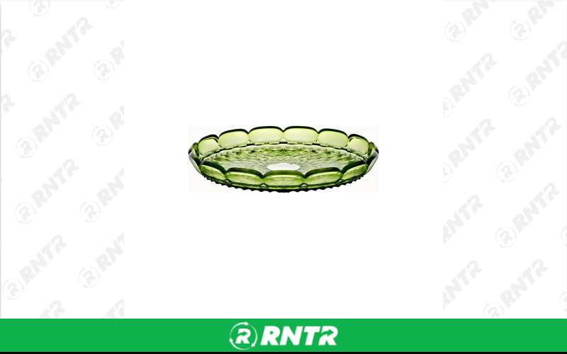 Generic Round Tray - 23 Diameter - Green Tinted Glass – For rent in Hiram, Georgia – Unlimited Party Rental | RNTR.com – Image 1 of 1