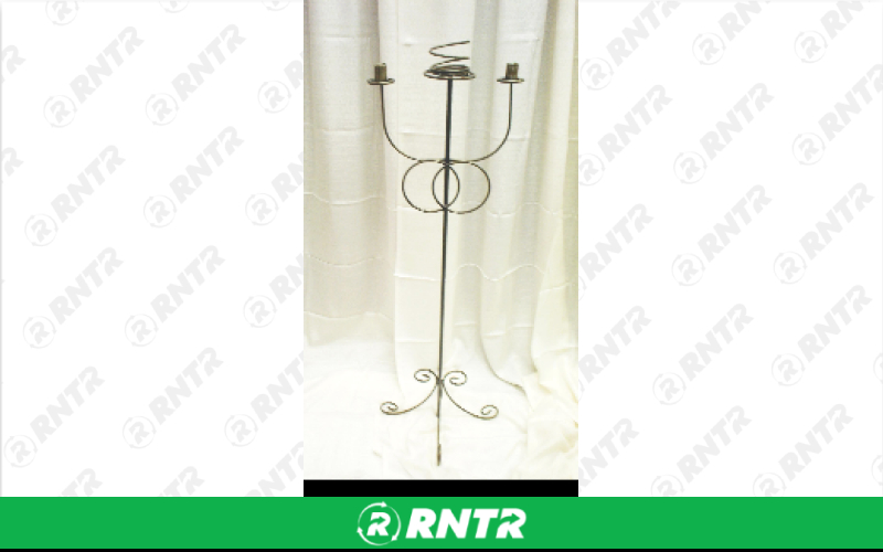 Generic Rustic 3 Light Unity or Trinity Candelabra - Bronze Leather – For rent in Hiram, Georgia – Unlimited Party Rental | RNTR.com – Image 1 of 1