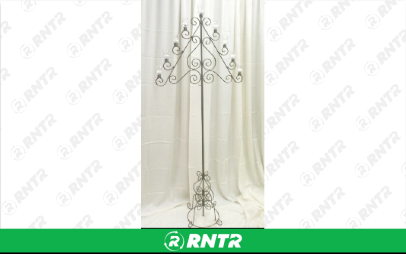 Generic Rustic 7 Light Candelabra - Bronze Leather (Pair) – For rent in Hiram, Georgia – Unlimited Party Rental | RNTR.com – Image 1 of 1