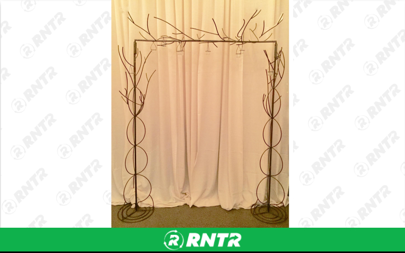 Generic Rustic Twig Arch w/ 20 Votive Globes – For rent in Hiram, Georgia – Unlimited Party Rental | RNTR.com – Image 1 of 1