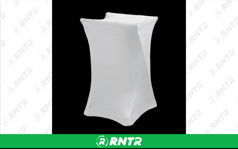 Generic Tray Stand Cover - White – For rent in Hiram, Georgia – Unlimited Party Rental | RNTR.com – Image 1 of 1