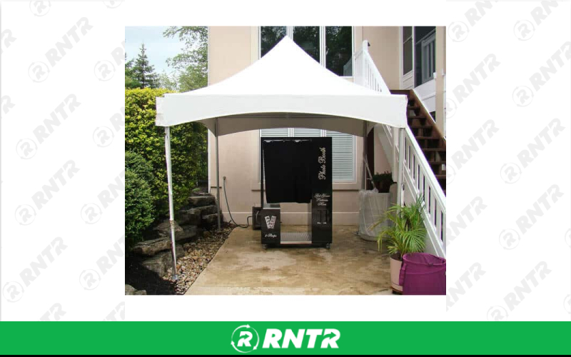 Generic 10x10 High Peak Frame Tent – For rent in Howell, New Jersey – Mr. Happy Party Rentals | RNTR.com – Image 3 of 3