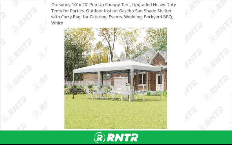  10x20 Pop Up Tents – For rent in Columbus, Ohio – 614 Rent A Event LLC | RNTR.com – Image 3 of 3