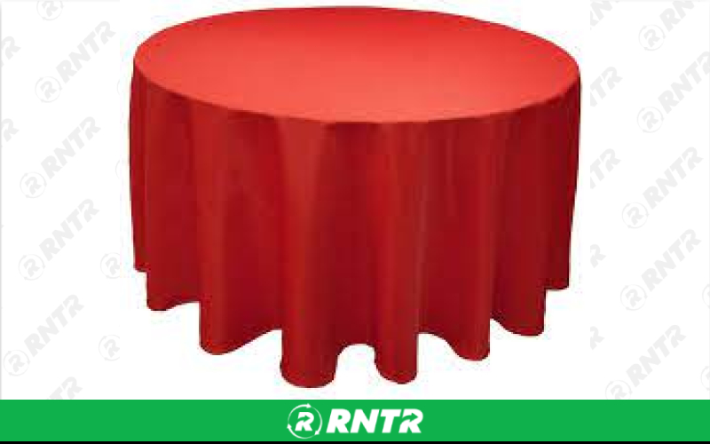 Generic 120" Round Linen - Floor length for 60" round table -  popular for a more formal look – For rent in howell, new-jersey – Mr. Happy Party Rentals | RNTR.com – Image 1