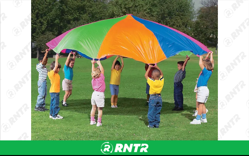 Generic 12' & 6' Parachutes with handles – For rent in howell, new-jersey – Mr. Happy Party Rentals | RNTR.com – Image 1